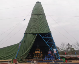 老湾金矿钻探现场